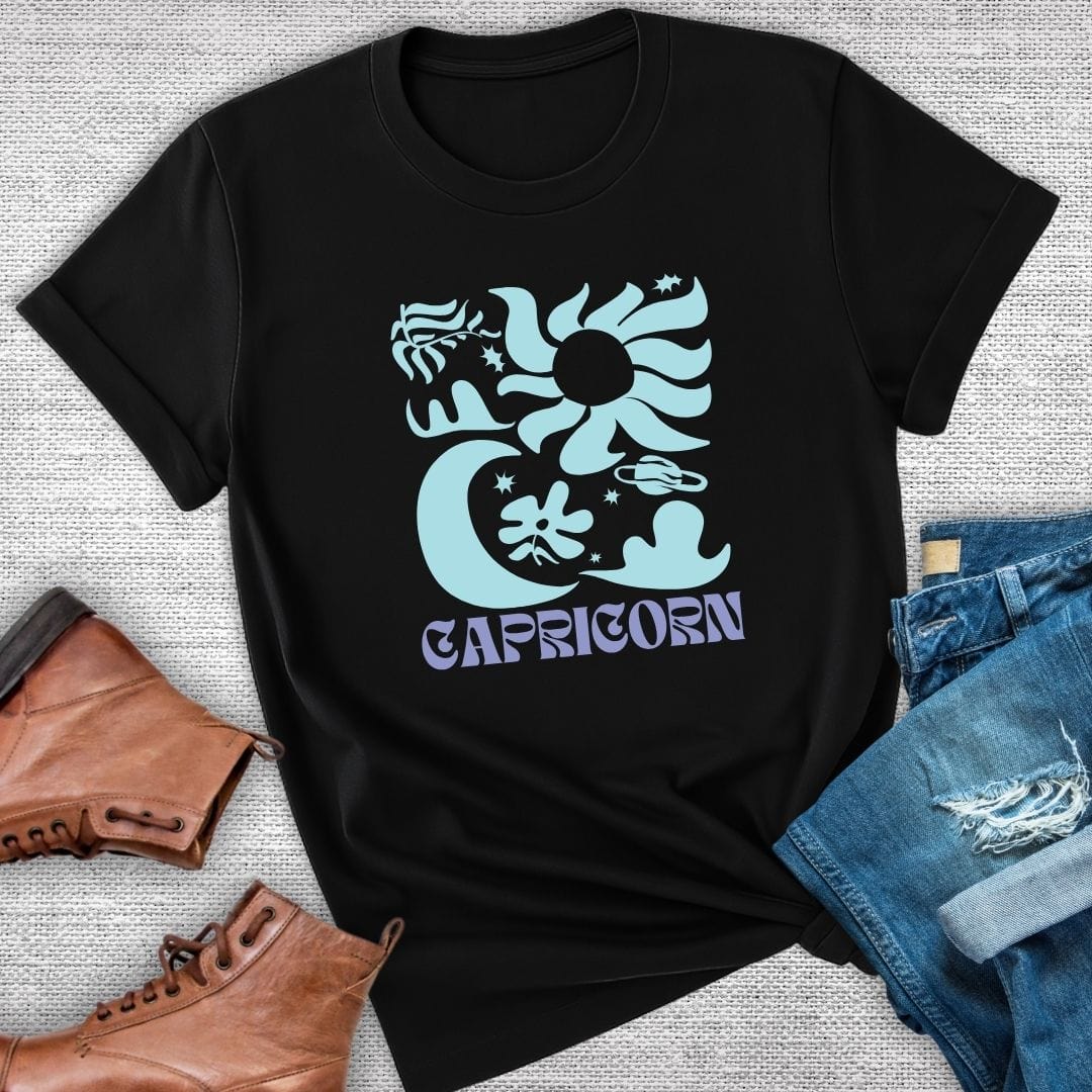 Starlit Capricorn Zodiac T-Shirt