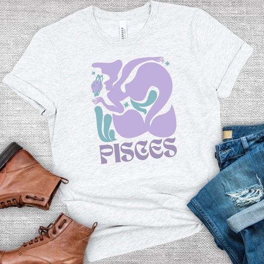 Dreamy Pisces Zodiac Tee
