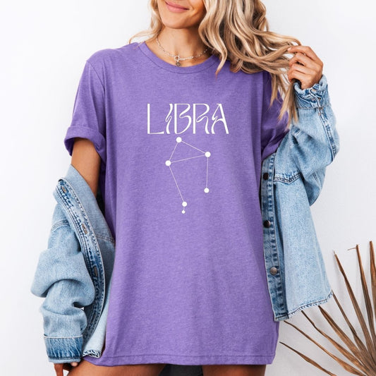 Libra Constellation Art Nouveau Tee