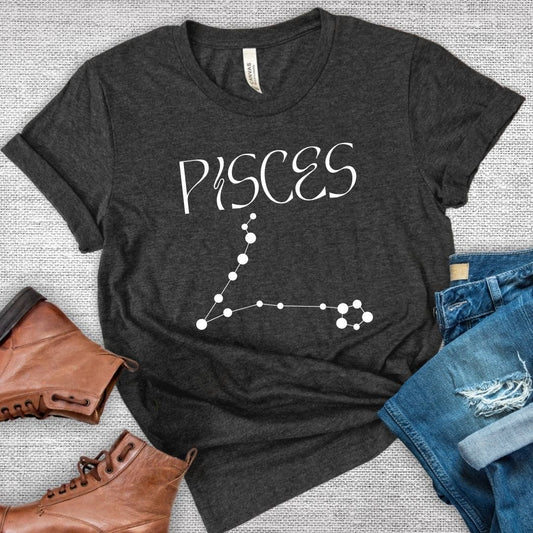 Pisces Constellation Art Nouveau Tee