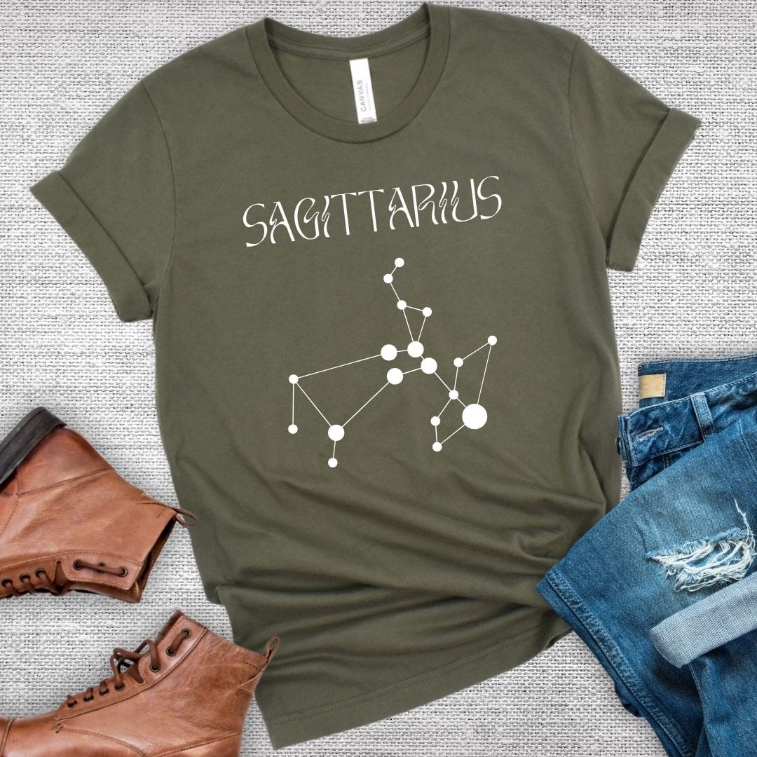 Sagittarius Constellation Art Nouveau Tee