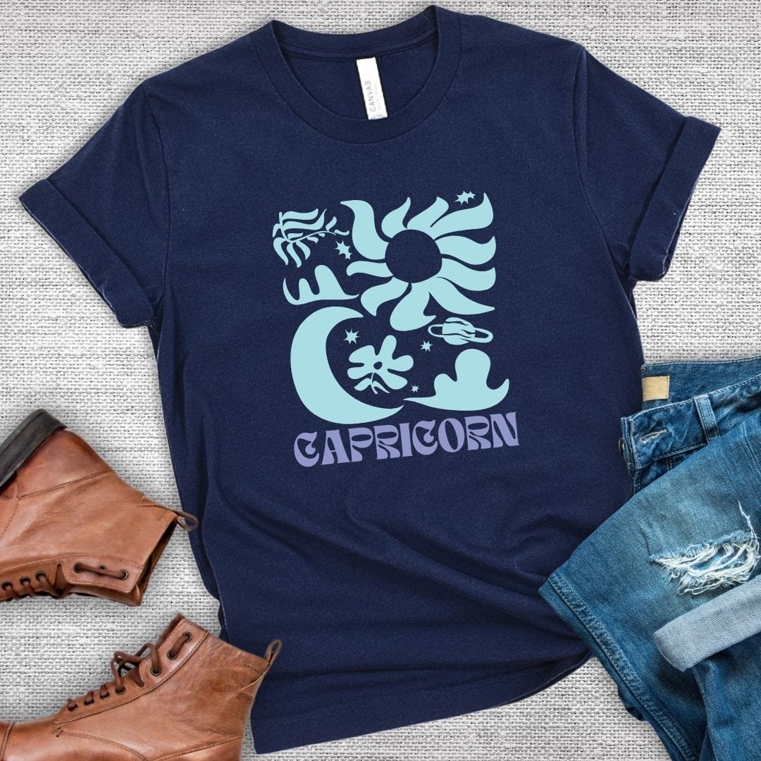 Starlit Capricorn Zodiac T-Shirt