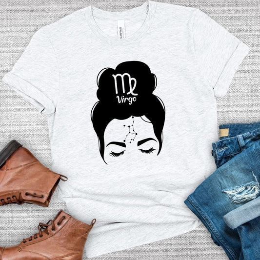 Virgo Messy Bun Tee