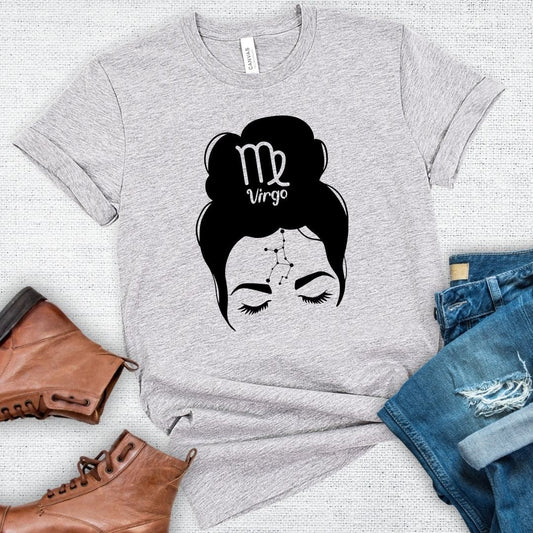 Virgo Messy Bun Tee